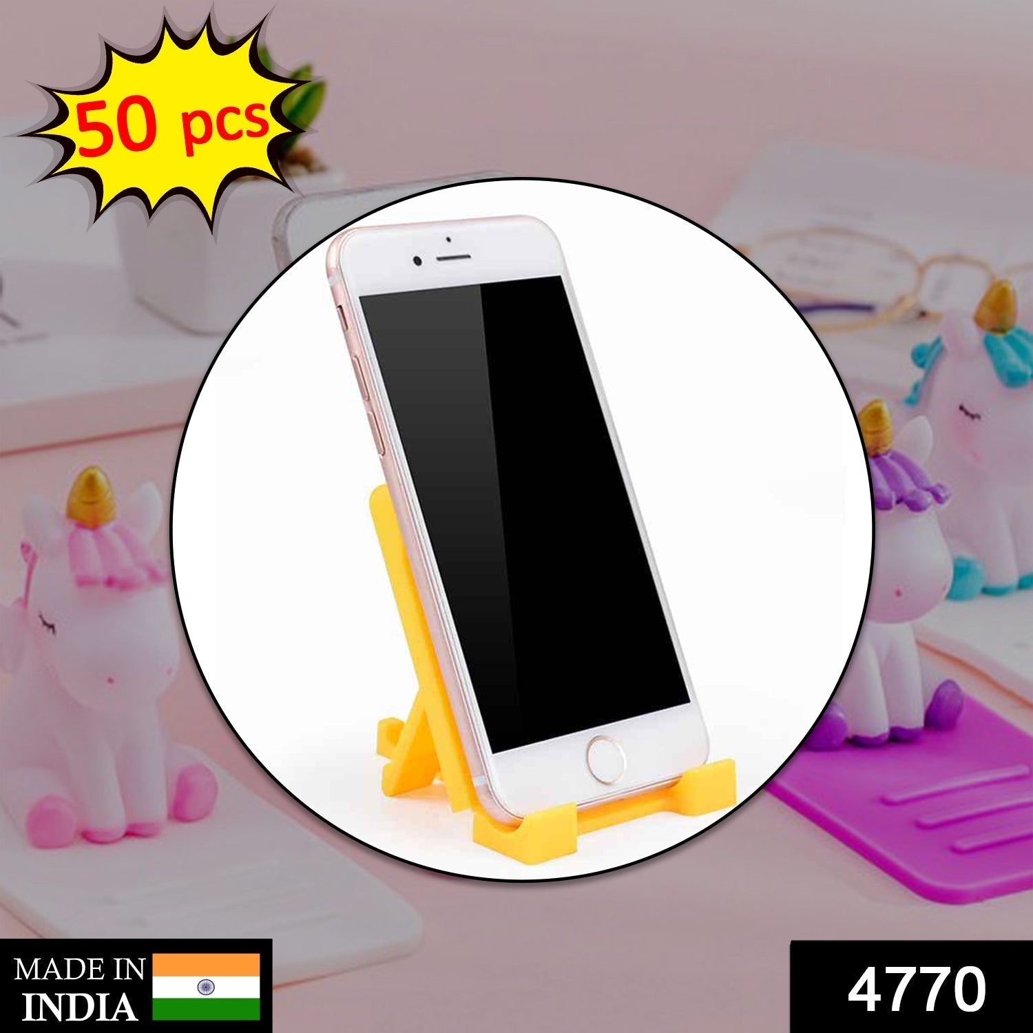 Compact mobile phone stand for stable support, available in a 50-piece set Compact mobile phone stand for stable support, available in a 50-piece set